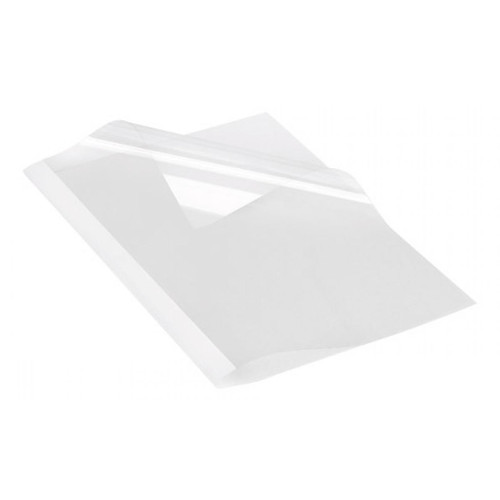 Fellowes - Couverture avec dos cartonné blanc 250 g et face avant plastique 15/100 - dos 3 mm - Lot de 100 Fellowes  - ASD