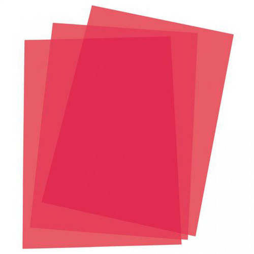 Fellowes - Paquet de 100 couvertures plastique - rouge pour machine à relier Fellowes  - Destructeurs