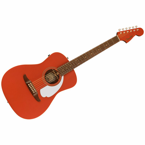 Guitares folk Fender Malibu Player Fiesta Red Fender