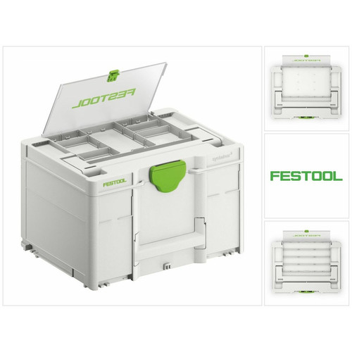 Festool - Festool SYS3 DF M 237 Systainer Coffret à outils avec compartiment à couvercle 396 x 296 x 237 mm 21,4 l accouplable (577348) Festool  - Matériaux & Accessoires de chantier
