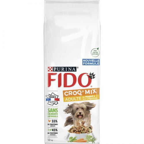 Fido FIDO Crox'Mix Poulet, Légumes - Pour chien - 12 kg