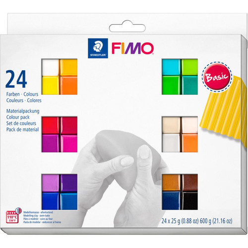 Fimo - FIMO SOFT Pâte à modeler 'Basic', kit de 24 () Fimo - Modelage