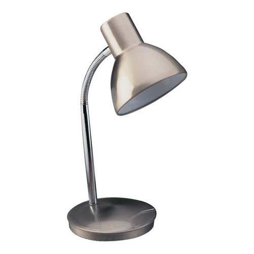 Firstlight - 1 lampe de table lumineuse en acier brossé, E27 Firstlight  - Luminaires Acier brossé