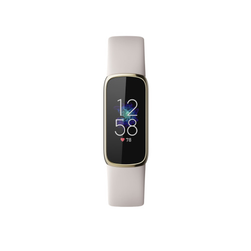 Fitbit -Fitbit Luxe AMOLED Bracelet connecté Or, Blanc Fitbit  - Montre connectée Fitbit