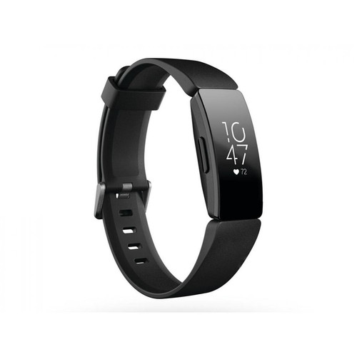 Fitbit - Fitbit Inspire HR Montre de sport cardiaque Tracker de fréquence et d'activité Taille unique (bandes S et L incluses) Noir - Fitbit