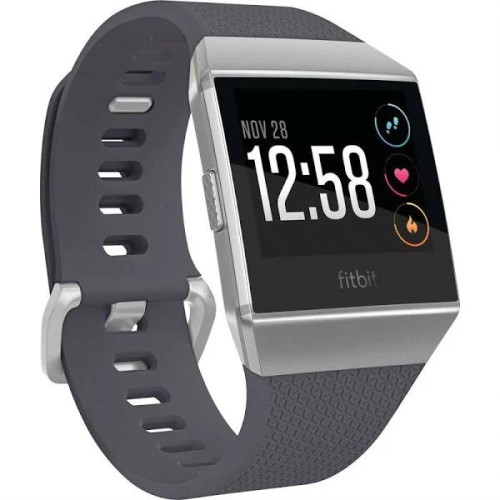 Fitbit - Fitbit Ionic Health And Fitness Smartwatch Silver (One Size, S and L Bands Included) - Montre connectée Fitbit