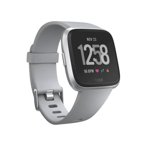 Fitbit - Fitbit Versa Health And Fitness Smartwatch Silver (One Size, S and L Bands Included) - Fitbit