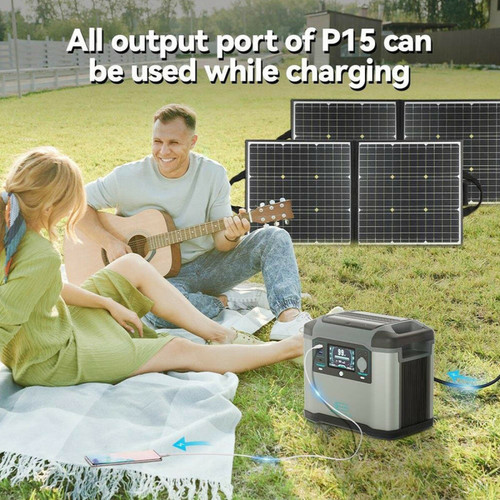 Flashfish Flashfish P15 Centrale électrique portable, générateur solaire à cellules lithium-ion 1008 Wh/280 000 mAh