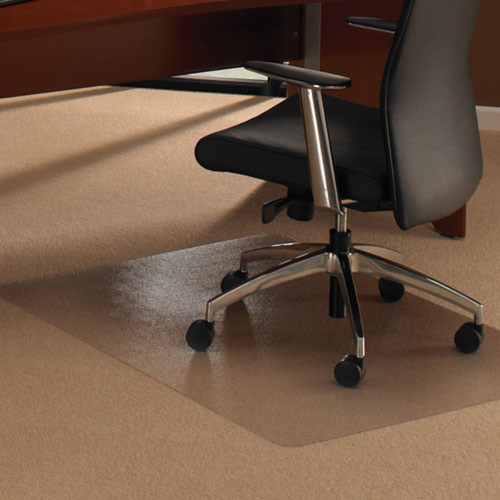 Floortex - Tapis de sol (protection), 90 X 120 cm pour moquette Floortex  - Mobilier de bureau Transparent