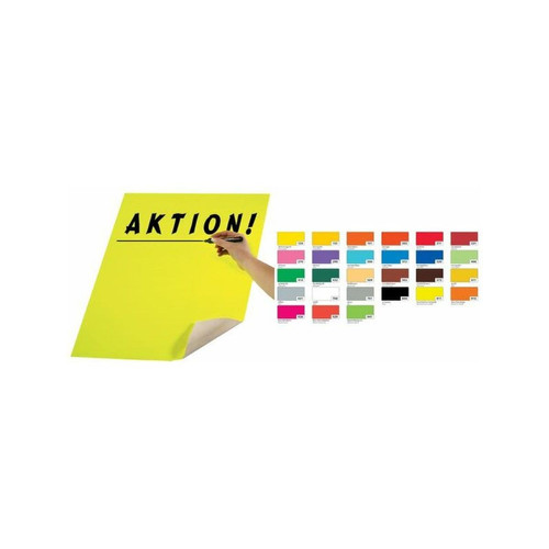 Folia - folia Carton pour affiches, (L)480 x (H)680 mm,jaune brill. () Folia - Papier