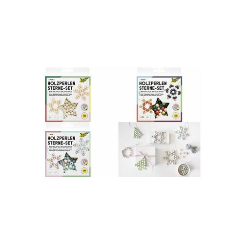 Folia - folia Kit Etoiles en perles en bois CLASSIC, 161 pièces () Folia  - Kit jardinage
