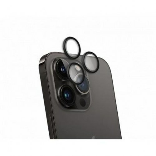 Force Glass - Force Glass Protège-caméra pour iPhone 15 Pro/15 Pro Max/14 Pro/14 Pro Max Ultra-résistant Noir Force Glass  - Protection écran smartphone