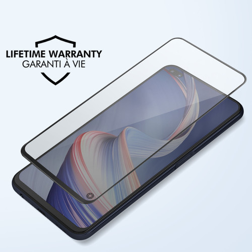 Protection écran smartphone Verre Incassable pour Oppo Reno 4Z Dureté 9H+ Garantie à vie Force Glass Noir
