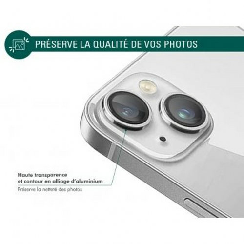 Protection écran smartphone Force Glass Protecteur d'objectif de caméra pour iPhone 14 / 14 Plus Original Ultra-résistant Argent