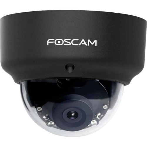 Foscam - D2EP Vidéo-Surveillance Extérieur Avec Fil Vision Nocturne Détecteur de Mouvement Noir - Camera IP WIFI