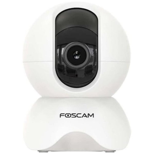 Foscam - X5 Vidéo-Surveillance Intérieur Sans Fil Avec Vision Nocturne Assistant Google Wi-Fi Blanc - Caméra de surveillance connectée Foscam