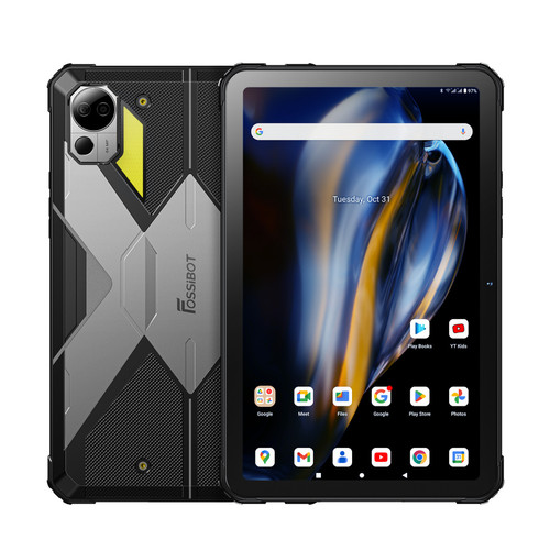 FOSSIBOT - (Noir)DT2 Fossibot Android Tablette Tactile - 10.4" 2K IPS 22000mAh(66W) Dual SIM 4G 12Go/256Go 64MP/32MP Caméra Android 13 WIFI6 (1065g) FOSSIBOT  - Tablette avec GPS Ordinateurs