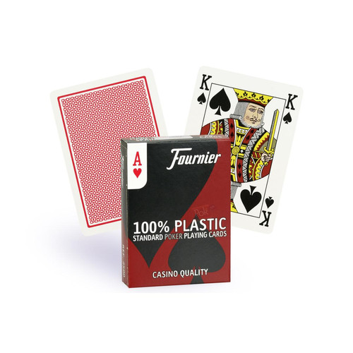 Fournier Cartes - Fournier 2500 Poker Regular Rouge Fournier Cartes  - Poker