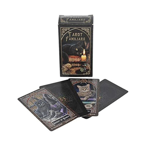 Fournier - Nemesis Now Lisa Parker Familiar Tarot cartes 12 cm Noir Fournier  - Jeux de société