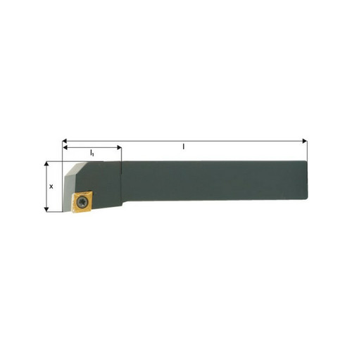 Fp - Porte-outils ISO 95° SCLCR/L, Désignation : SCLCR 1616 H09, Queue vierkant 16 x 16 mm, Dimensions l 100 mm, Dimensions l1 : 29 mm Fp  - Accessoires vissage, perçage