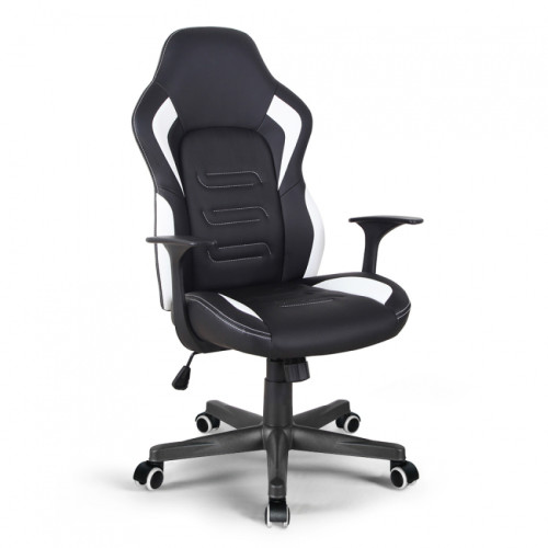 Franchi - Chaise de bureau ergonomique en simili cuir style sport Aragon racing - Chaise de bureau Chaises