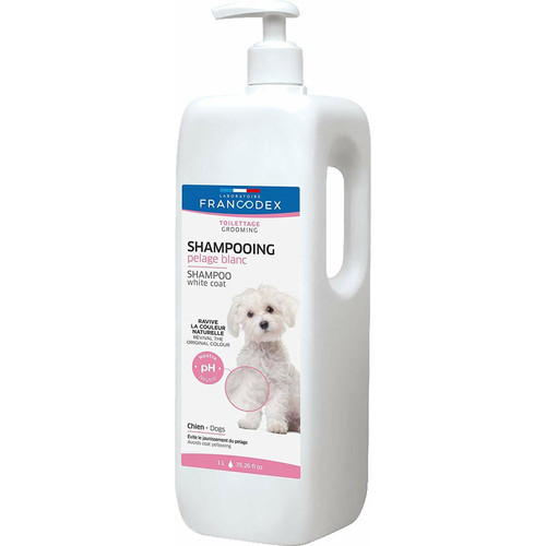 Soin et hygiène rongeur Francodex Francodex Shampooing Pelage Blanc pour Chien 1 L