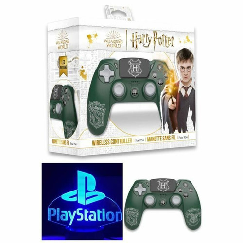 Freaks And Geeks - Manette PS4 Bluetooth Harry Potter Serpentard Verte Lumineuse 3.5 JACK Freaks And Geeks  - Accessoires PS4 PS4