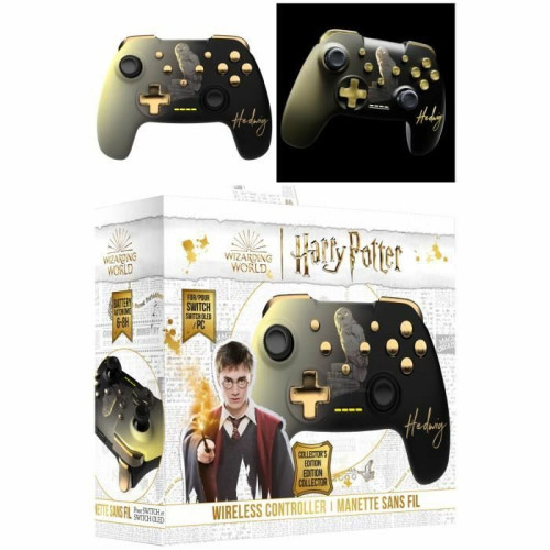 Manettes Switch Freaks And Geeks Manette SWITCH Bluetooth Harry Potter Noire Hedwige Nintendo Switch