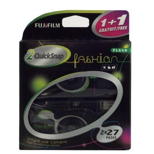 Fujifilm - Fujifilm Quicksnap Fashion 400 ISO Appareil photo jetable avec Flash 27 poses 1 1 Gratuit Noir - Fujifilm