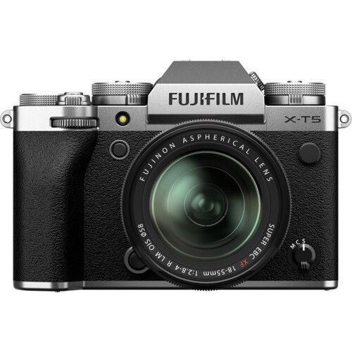 Fujifilm - FUJIFILM X-T5 appareil photo sans miroir avec objectif 18-55 mm (argent) Fujifilm  - Fujifilm