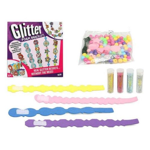 Fun - Ensemble pour activités manuelles Glitter Foam Bracelets 119916 Fun  - ASD