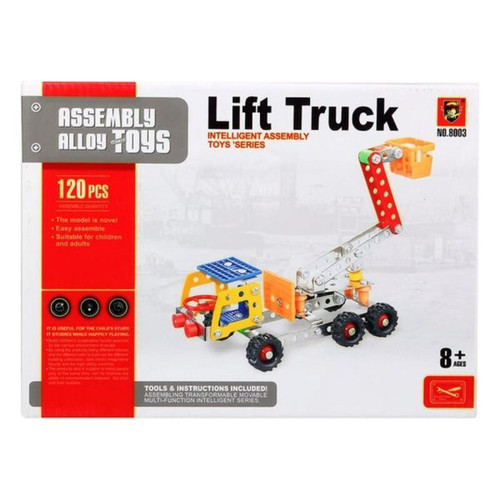 Fun - Set de construction Camion avec grue 117622 (120 Pcs) Fun  - Camion de pompier enfant Jeux & Jouets
