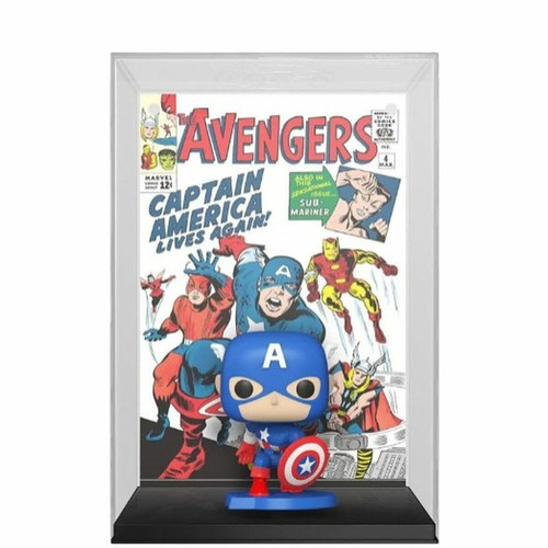 Funko Figure à Collectionner Funko Pop! 27 Comic Cover: Marvel - Avengers #4 (1963) Captain America