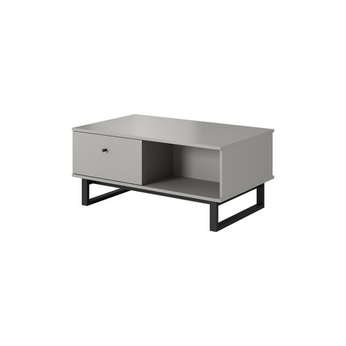 FURNLUX - Table basse AVIO 100x60x46 Gris - Tables basses Relevable