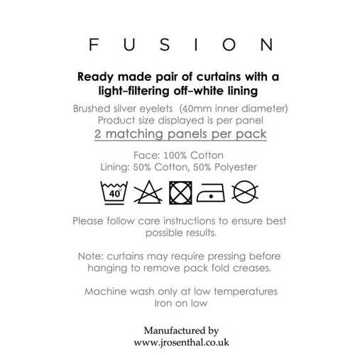 Objets déco Fusion Rideaux à ?illets doublés, 100% Coton, Blush, 167,6 cm de Large x 228,6 cm de Hauteur (168 x 229 cm)