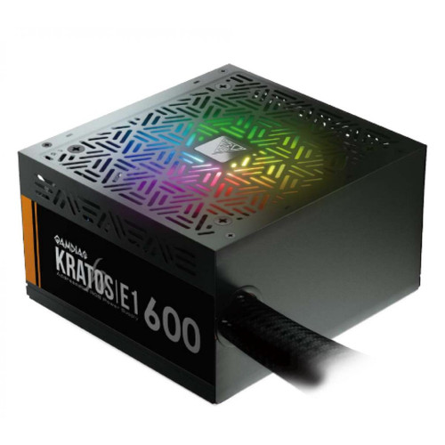 Gamdias - Alimentation ATX Kratos E1-600 RGB - 600W (Noir) - Alimentation modulaire 600 w