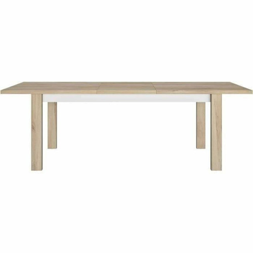 Gami - GAMI - Table avec allonge - Décor chene - L 180/240 x P 90 x H 70 cm - Made in France - OLERON - Gami