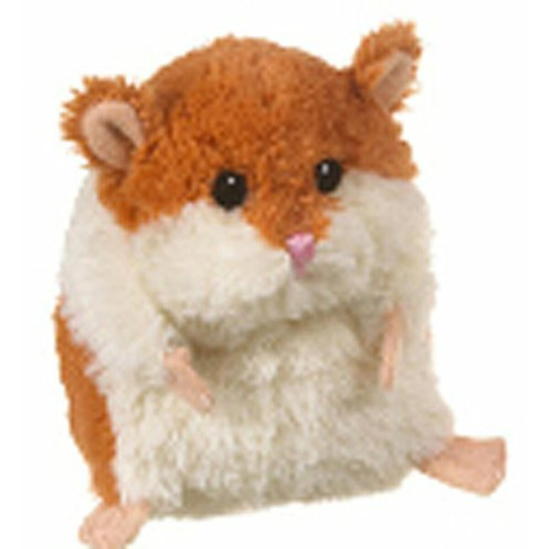 Ganz - Petit hamster en peluche brun et blanc de ganz Ganz  - Peluche hamster