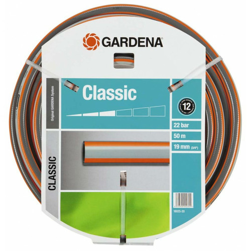 Gardena Gardena Classic Tuyau 19 mm, 50 m, gris (Par 50)