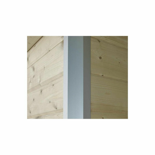 Abris de jardin en bois Chalet en bois profil aluminium contemporain avec extension 16.80 m² Avec plancher + gouttière.