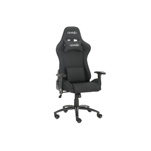 Gear4 - Chaise gaming Elite Gear4u - Fauteuil gamer avec coussin nuque et lombaire - inclinable 90 à 180 degrès - Gear4