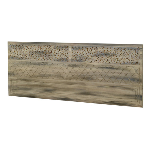 Têtes de lit GEESE HOME 10465-Tête de lit en bois de peuplier naturel, 165x60 cm