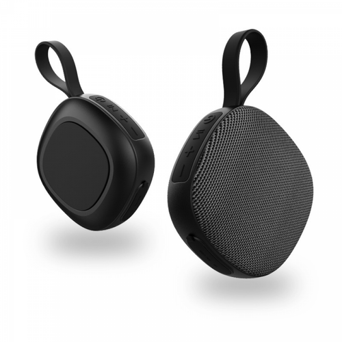 General - Haut-parleurs Bluetooth, haut-parleur sans fil portable avec son stéréo 8 W, haut-parleur étanche IPX5, haut-parleur étanche sans fil Bluetooth 5.0 portable pour les voyages en plein air (coque inférieure noire en tissu gris foncé). General  - Haut parleur etanche