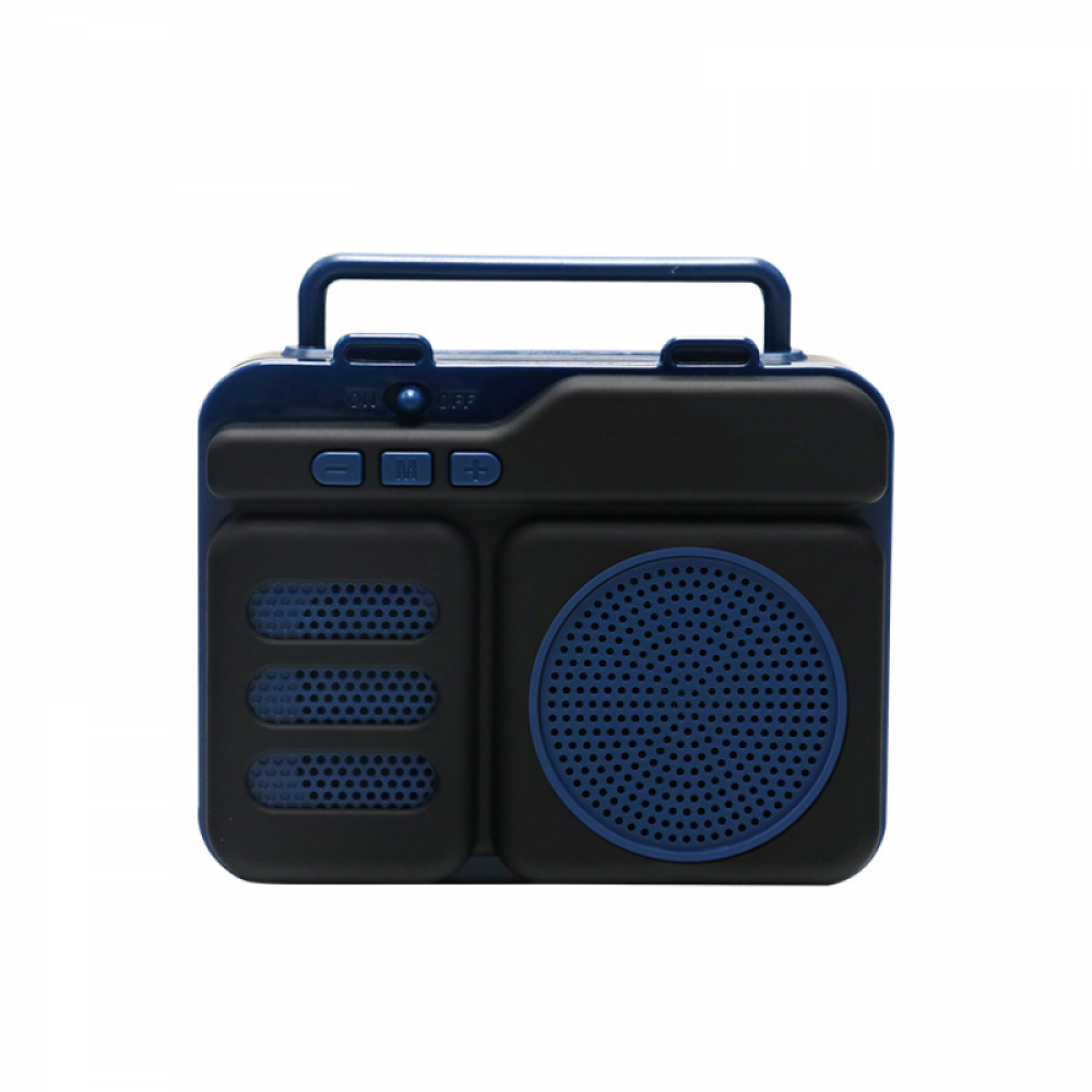 Hauts-parleurs General Haut-parleur Bluetooth rétro FM Radio vintage avec volume fort, amélioration des basses, bon son, Bluetooth 5.0, carte TF, entrée AUX, clé USB pour la maison, les voyages en plein air, la fête, cadeau (bleu)