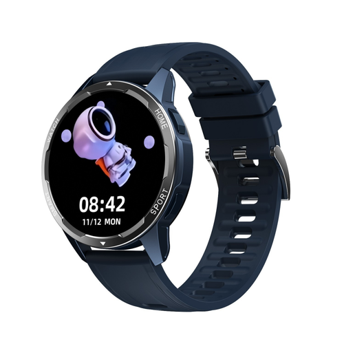 General - Montre intelligente, (répondre/passer un appel) IP67 étanche Smartwatch pour Android iOS téléphone sport course montres numériques avec fréquence cardiaque pression artérielle moniteur de sommeil compteur de pas rond(bleu) General  - Montre connectée
