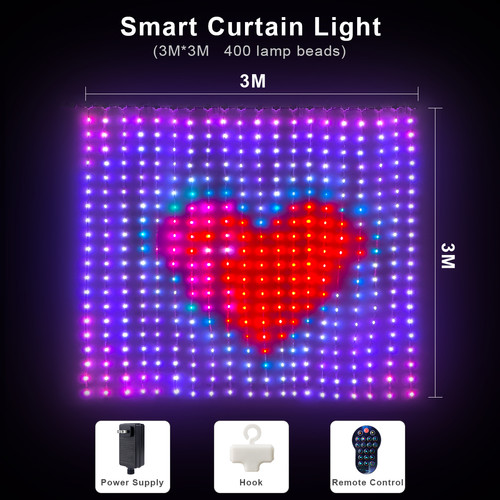 Generic - Programmable Smart pixel LED avec application Bluetooth ws2812 rgbic néon affichage logo DIY texte m-Prise lectrique Ue,3m 3m Generic  - Prise programmable 1 minute