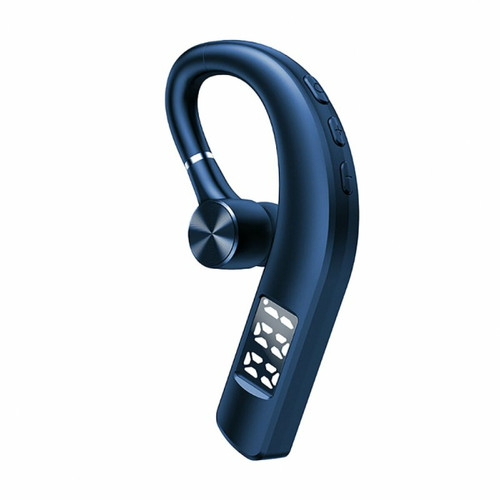Generic - F19 Casque Affichage Numérique Bluetooth 5.2 Réduction Du Bruit Oreille Suspendue Unilatérale Sans Fil Sport Écouteur Bleu Generic  - Ecouteurs intra-auriculaires Bluetooth