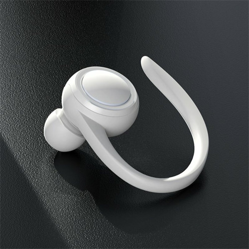 Ecouteurs intra-auriculaires A1S Oreillette Bluetooth Suspendue Oreille Intra-Auriculaire True Stéréo Sans Fil Sport Business Écouteurs Blanc