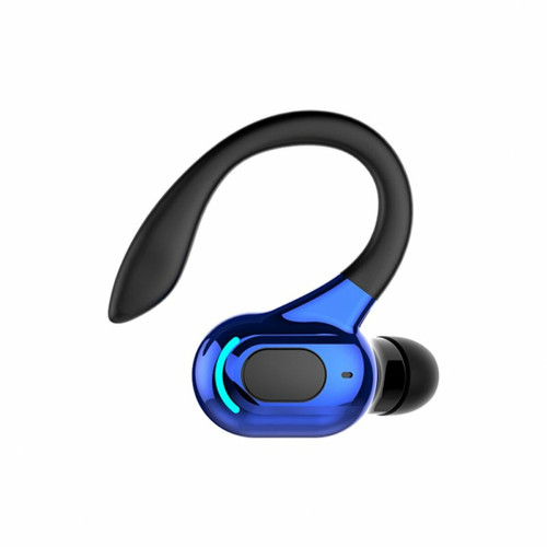 Ecouteurs intra-auriculaires Generic 5.2 Écouteur Sans Fil Compatible Bluetooth Étanche Subwoofer Sports In-Ear Headphone Noir Bleu