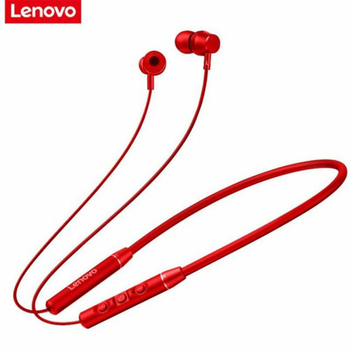 Generic - Original Lenovo Qe03 V5.0 Sans Fil Tour De Cou Bluetooth Écouteurs Sport Stéréo Écouteurs Magnétiques Intra-Auriculaires Rouge Generic  - Son audio